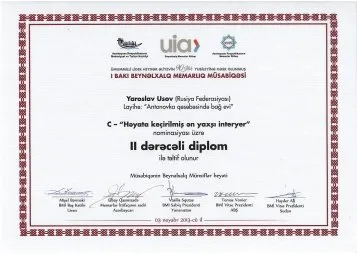Диплом II степени 2013 г.